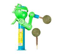 Catnip Lollipop Toy For Cats - Robot Shape Cat Treat Feeder, Interactive Pet Chew Lick | Safe Material Design, Catnip Ball Snack Dispenser, Boredom Relief Training Aid, Suitable For Cats