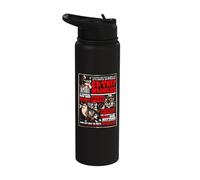 Catnip Madness Cute Kitten Cat Lover Gift for Cat Owners Stainless Steel Insulated Water Bottle