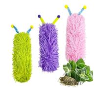 Catnip Pillow Toy Interactive Cute Caterpillar Design Pillw with Catnip | Plush Caterpillar Cat Toy for Indoor Home Play Travel Dom Bedroom