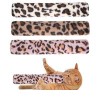 Catnip Pillows For Cats | 3X Interactive Kitten Pillow Strip,Plush Pet Chew Cushion, Soft Leopard Print Toy For Bored Cats