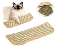Catnip Pillows, Interactive Catnip Chew Toy for Indoor Cats, 13.39" Sisal Scratching Pad, Durable Bite Resistant Kicking Chewing Teething Scratching for Indoor Kitten and Adult Cat for Anxiety Relief