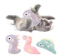 Catnip Plush Toy with Catnip for Indoor Cats, Interactive Chewing Teething & Throwing Toy for Kittens, Cute Cartoon Design for Play and Cat Nest Companionship