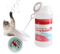 Catnip Scented Bubbles - 120ml Catnip Bubbles For Cats & Kittens, Interactive Cat Toy With Natural CatnipOil, Safe Bubble Solution, CatnipToys, Large Volume Cat Play Toy For Mental Stimulation