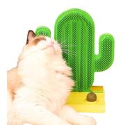 Catnip Scratch Pad - Kaktusform Katzenkratzpolster, Interactive Innenschleifklauenversorgung für kleine mittelgroße Haustiere Tiere
