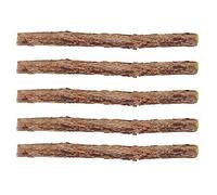 Catnip Silvervine Sticks Cat Treat Matatabi Stick Cat Teeth Cleaning stick Rod with Pure Natural Catnip small animal Molar Toothpaste Stick Pet Cat Dental Treat Chew Toy (Diameter 0.6-1.3cm , 5pcs)