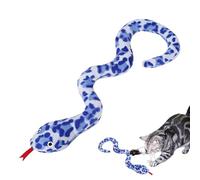 Catnip Snake Toy - Interactive Simulation Toy,Cat Exercise Toy, Teething Chew Toys, Soft Plush Toy, Reduce Boredom for Indoor Cats