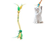 Catnip Sticks Cat Rope Toy Catnip Sticks, Chew Sticks For Cats, Interactive Cat Toy With Feathers, Cat Toy, Self-Employment With Catnip, Catnip Toy Teething Rope (Yellow)