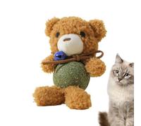 Catnip Toy with Bell - Interactive Plush Ball, Soft and Safe to Chew | Indoor Exercise Promotion Goods for All Breeds and Centuries of Cats, That F Educational Toys
