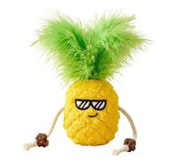 Catnip Toys - 7x21cm Pineapple Interactive Chew Toy With Built In Sound