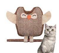 Catnip Toys,Cat Teething Toys Plush Ball - Interactive Cute Pet Supplies, Oral Health Enrichment Indoor Games Owl Doll for All Breeds Chewing Play