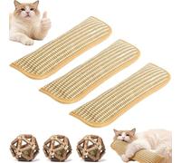 Catnip Toys - Catnip Infused Pillow, Cat Nip Pillow Scratching Pad for Cats, Bite Resistant Kitten Teething Toys for Kittens Teething, Chewing and Anxiety Relief (3PCS)