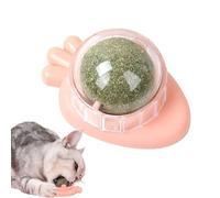 Catnip Toys for Cats, Catnip Ball, Happy Interactive Cat Toy, Wall Roller Licking Self-Adhesive, Chew Toys for Teeth Grinding & Cleaning Biting, Shape of Pineapple, 27g
