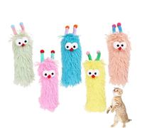 Catnip Toys for Cats, Catnip Toys for Indoor Cats - Cat Enrichment Toys Cute Dolls Board Pillow - 5X Caterpillar Soft Dofting Doll, Soothing Pet Supplies
