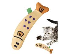 Catnip Toys For Cats | Cute Kitten Linen Fish Shape Toy | 26cm/10.24 Inch Catnip Crinkle Toys, Anti-Scratch Interactive Kicking Toys For All Breeds Of Cats