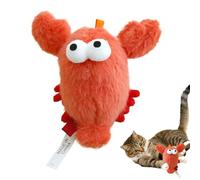 Catnip Toys for Cats - Interactive Cute Stimulating Plush | Lobster Crab Plush Kitten Teething Toys - for Home Apartment Christmas Birthday Enrichment Boredom Relief Exercise