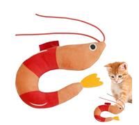 Catnip Toys For Cats - Plush Cat Toy With Catnip | Realistic Shrimp Shape Doll, Interactive Plaything To Reduce Stress, Funny Chew Pillow, Bored Animals Companion For Study Room Living Room