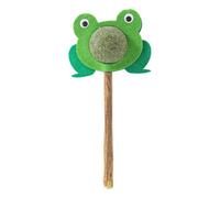 Catnip Toys - Frog Cat Stick Toy for Care, Interactive Kitten Chew Accessories for Aggressive Chewers, Durable Cat Sticks for Playtime, Pet Supplies for Cleaning