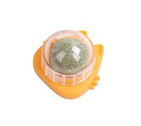 Catnip Toys, Increase Appetite Self-Adhesive Pineapple Shape Cat Catnip Balls Toy for Indoor Cat, Cat Wall-Mounted Mint Balls for Cat Teeth Cleaning Orange-B