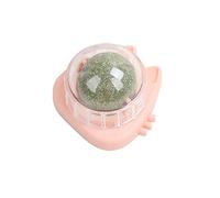 Catnip Toys, Increase Appetite Self-Adhesive Pineapple Shape Cat Catnip Balls Toy for Indoor Cat, Cat Wall-Mounted Mint Balls for Cat Teeth Cleaning Pink-B