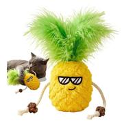 Catnip Toys - Plush 7x21cm 80g Pineapple Shape with Catnip and Sound Maker