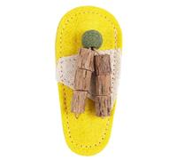 Catnip Toys,Teeth Grinding Loofah Enrichment - Slipper Shape Kitten Chew Toy,for Interactive Play Self Entertainment Boredom Relief Small Medium Large Breed Dog Puppy