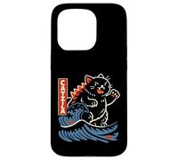 CATNZILA Kaiju Cat Monster Big Wave Parody Art Case for iPhone 15 Pro