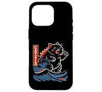 CATNZILA Kaiju Cat Monster Big Wave Parody Art Case for iPhone 16 Pro
