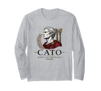 Cato the Younger Ancient Rome Stoic Senator Portrait Long Sleeve T-Shirt