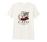 Cato the Younger Ancient Rome Stoic Senator Portrait Premium T-Shirt