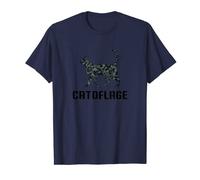 Catoflage Funny Cat In Camouflage Pattern Army Camo Cat T-Shirt