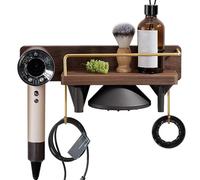 CATOOMUU for Dyson Supersonic Hair Dryer Wall Mount Stand Holder, Dryer Accessories Organizer Storage Rack, Wood