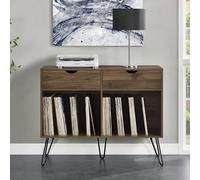 catoosa wooden office cabinet white 2 drawers in walnut