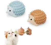 CATOR Pack of 2 Cat Toy, Cat Toy Self-Employment, Catnip Teething Rope, Cat Cotton Rope Teeth Cleaning, Cat Dental Toy for Cats and Against Bad Breath - Hedgehog