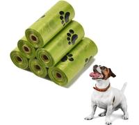 CATOR Pack of 6 Dog Waste Bags, Organic Dog Waste Bags, Extra Thick Waste Bags for Dogs, Waste Bags, Refill Rolls, Waterproof, Tear-Resistant, On the Go