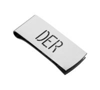 CATORS Free Engraving: 3 Pierced Initials Sterling Silver Money Clip (Standard) - 50mm x 20mm Wide .925 Silver Money Clip for Men & Women, Money Organiser for Notes, Hallmarked Cash Holder
