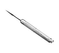 Cators Hallmarked .925 Sterling Silver Toothpick - Twist Action, Engine Turned Tooth Pick Supplied with Black Velvet Pouch, Keyring Loop at Base, Reusable & Portable