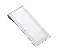 CATORS Hallmarked Art Deco .925 Sterling Silver Money Clip - Engraved Deco Design, Luxury Gift for Men & Women (Standard, 50mm x 20mm)
