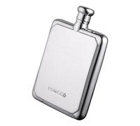 Cators Hallmarked Sterling Silver 3oz Hip or Spirit Flask - Luxury Silver Hip Flask 3oz Perfect as a Gift. Secret Hipflask Suitable for Engraving & Personalised Features.