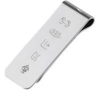 CATORS Hallmarked Sterling Silver Large Feature Money Clip - Slim .925 Sterling Silver Large Featured Hallmark Money Clip for Men with Presentation Box, Suitable for Engraving. Luxury Gifts for Men.