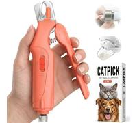 CATPICK 2-in-1 Cat Nail Clippers & Dog Nail Clippers Trimmers for Large Medium Small Dogs Cats Claw Trimmer Quick Sensor and Safety Guard USB Rechargeable with 2 LED Lights Dogs Nail Trimmer