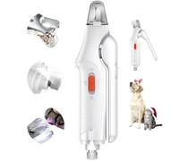 CATPICK 2-in-1 Dog Nail Grinder & Clipper for Large, Medium, Small Dogs & Cats. Stainless Steel, White