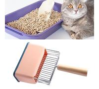 Catr Litter Scoop, Gatito Pooper Lifter Easy to Clean with the Base for Living Room (Roseate)