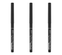 Catrice 20H Ultra Precision Gel Eye Pencil Waterproof, kajal, No. 010 Black, black, defining, long-lasting, instant results, matte, vegan, fragrance-free, pack of 3 (3 x 0.08g)
