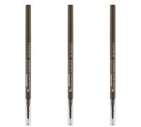 Catrice Catrice Slim'Matic Ultra Precise Brow Pencil with Eyebrow Brush, Pack of 3 (3 x 0.05 g), No. 035 Ash Brown