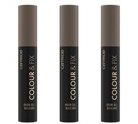 Catrice Colour & Fix Brow Gel Mascara, eyebrow gel, No. 030, brown, long-lasting, defining, fixing, vegan, nanoparticle-free, fragrance-free, pack of 3 (3x5ml)
