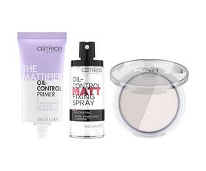 Catrice Complexion PrimerThe Matte Face Pro Set All Matt Plus Shine Control Powder 001 Universal 10 g + The Mattifier Oil-Control Primer 30 ml + Oil-Control Matt Fixing Spray 50 ml