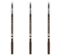 Catrice Eye Brow Stylist 030 brow-n-eyed, brown eyebrow pencil, with eyebrow brush, vegan, pack of 3, 3 x 1.4 g