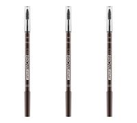 Catrice EyeBrow Stylist, Eye Pencil, Eyebrow Pencil, No. 035 Brown Eye Crown, brown, long-lasting, matte, vegan, microplastic-free, nanoparticle-free, pack of 3 (3 x 1.4g)