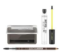 Catrice Eyes EyebrowsThe Essential Brow Set Medium Eyebrow Pencil 030 Brow-N-Eyed Peas Waterproof 1.4 g + Eyebrow Powder Set Waterproof 020 Ash Brown 4 g + Catrice eyebrow gel Super Glue 010 Ultra Hol