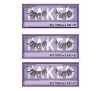 Catrice Faked Big Volume Lashes, False Eyelashes, Black, Long-Lasting, False Eyelash Effect, No Microplastic Particles, Nanoparticles Free, No Perfume, Oil-Free, Pack of 3 (3 x 1 Pair)